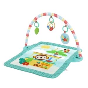 Bright Starts Tiki Toy Bar Baby Activity Gym & Tummy Time Mat New.